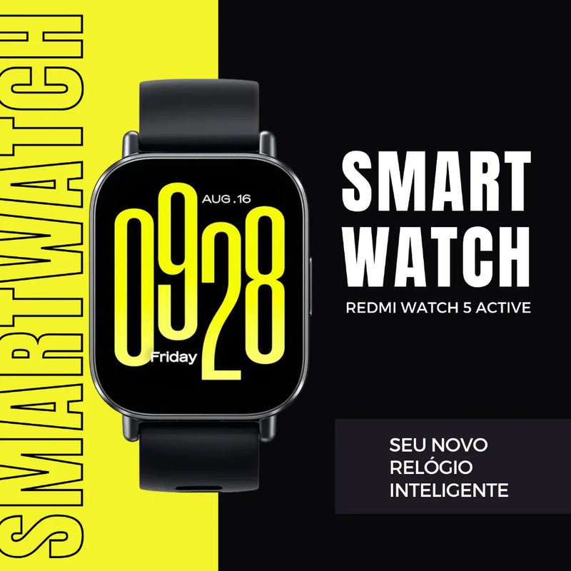 Smartwatch Xiaomi Redmi Watch 5 Active Versão 2024 Relógio Inteligente com Alexa